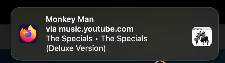 Desktop notification